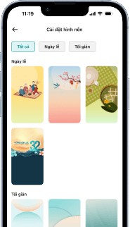 Cá nhân hóa hình nền