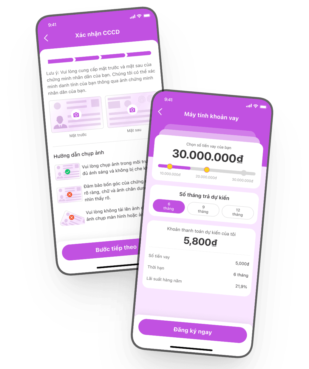 Hoàn tất đăng ký chỉ trong 10 phút